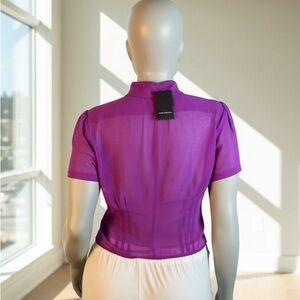 Club Monaco Purple Button Down Shirt